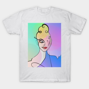 Woman Pop Art - Colorful Comic Art T-Shirt